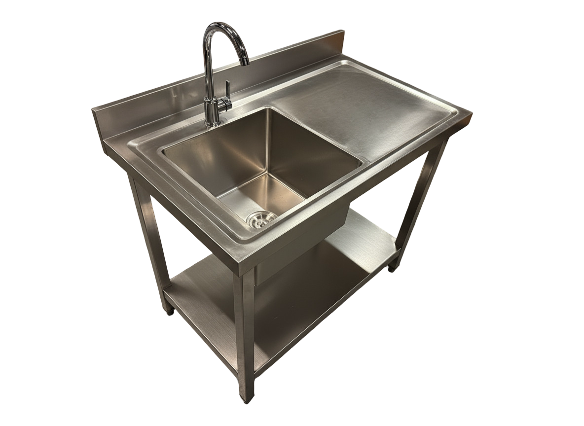 RVS Spoeltafel - 100x60cm