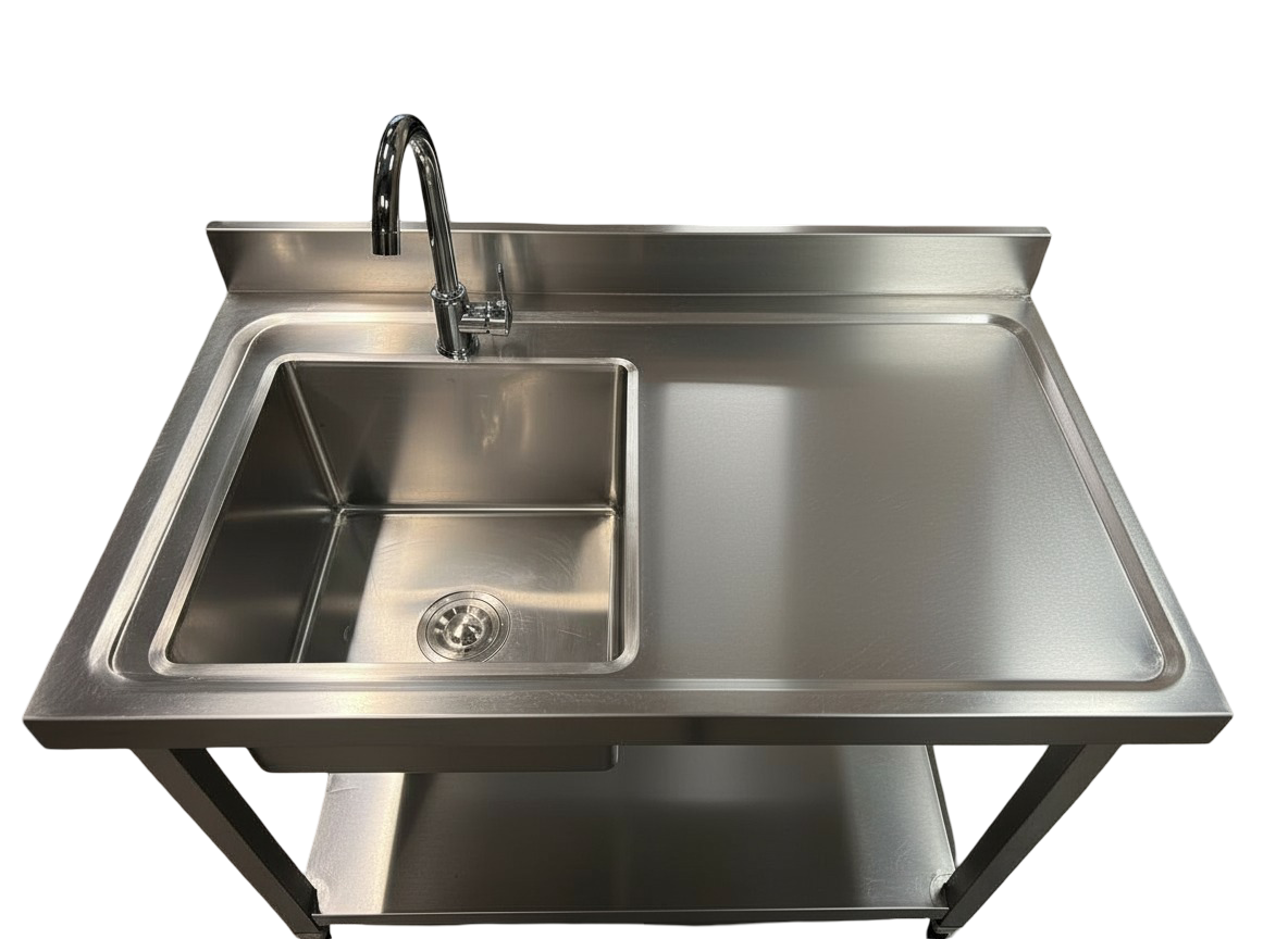 RVS Spoeltafel - 100x60cm