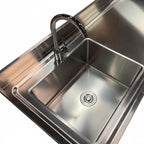 RVS Spoeltafel - 100x60cm