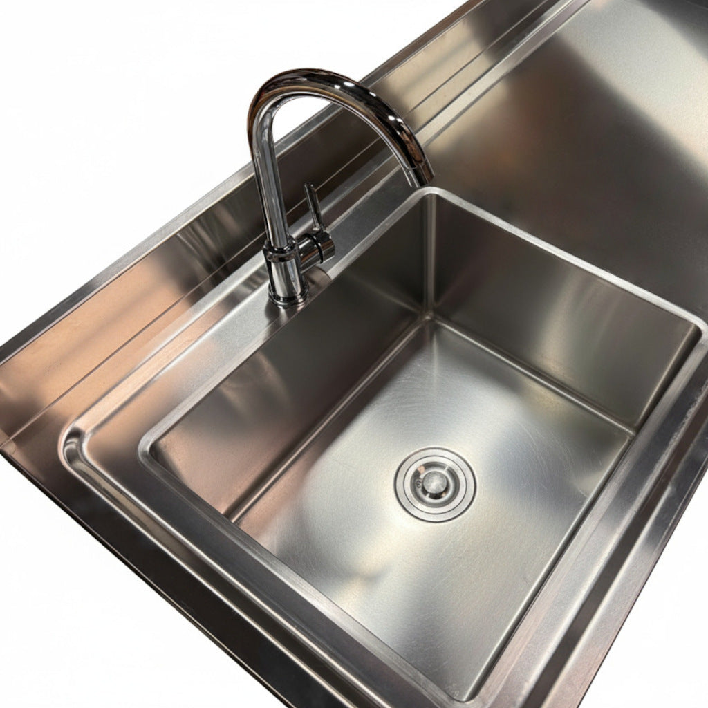 RVS Spoeltafel - 100x60cm