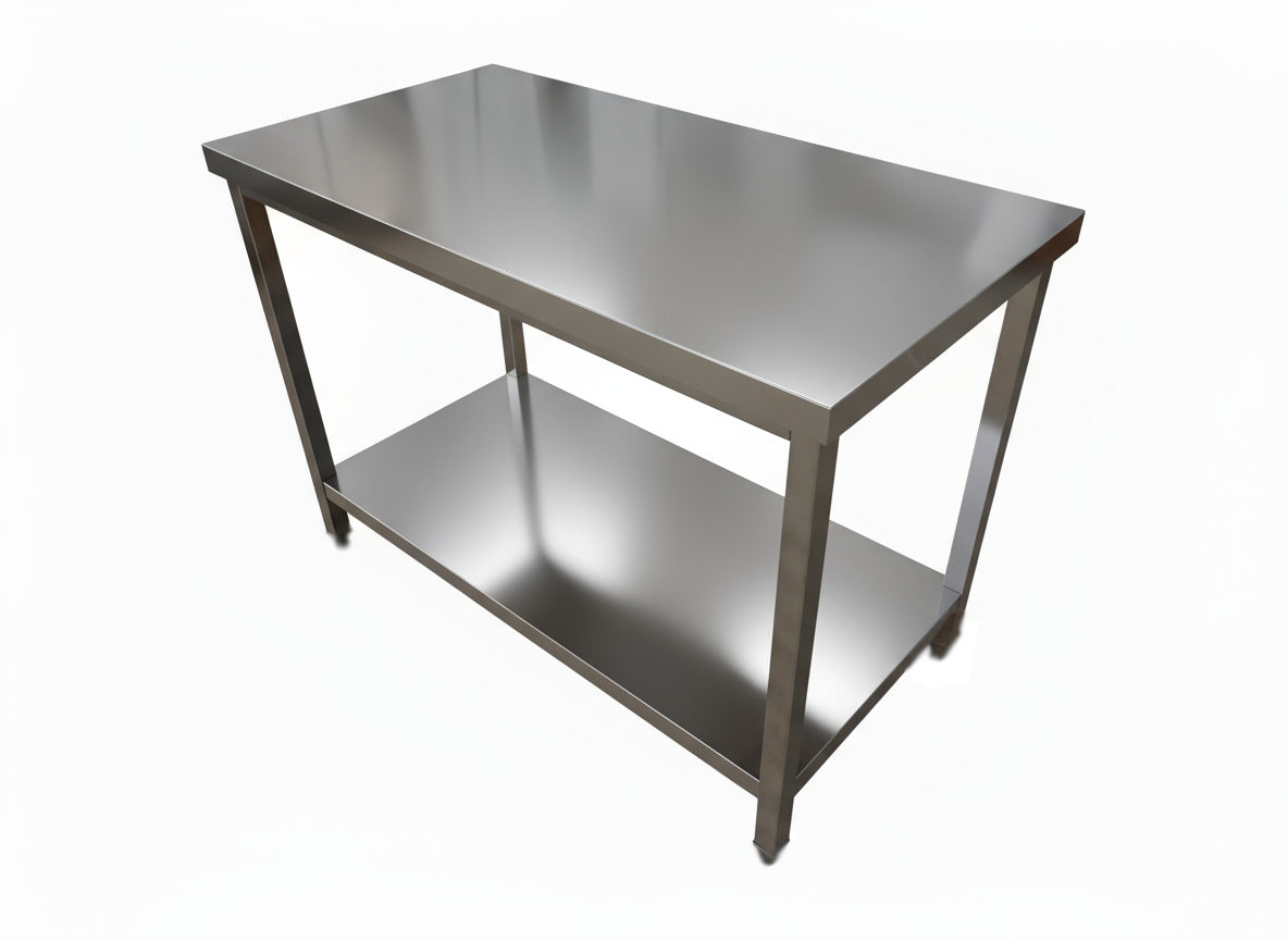 Premium RVS werktafel met bodemschap