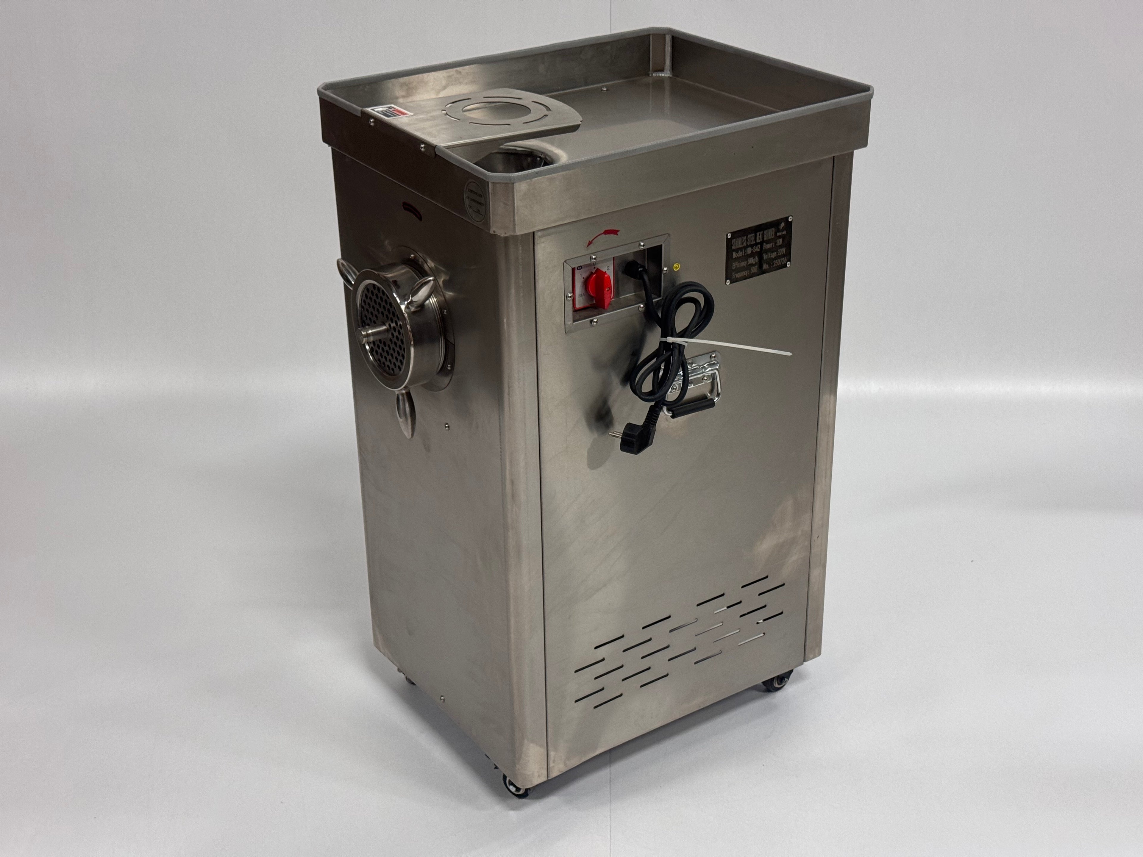 Professionele RVS gehaktmolen 500kg/h