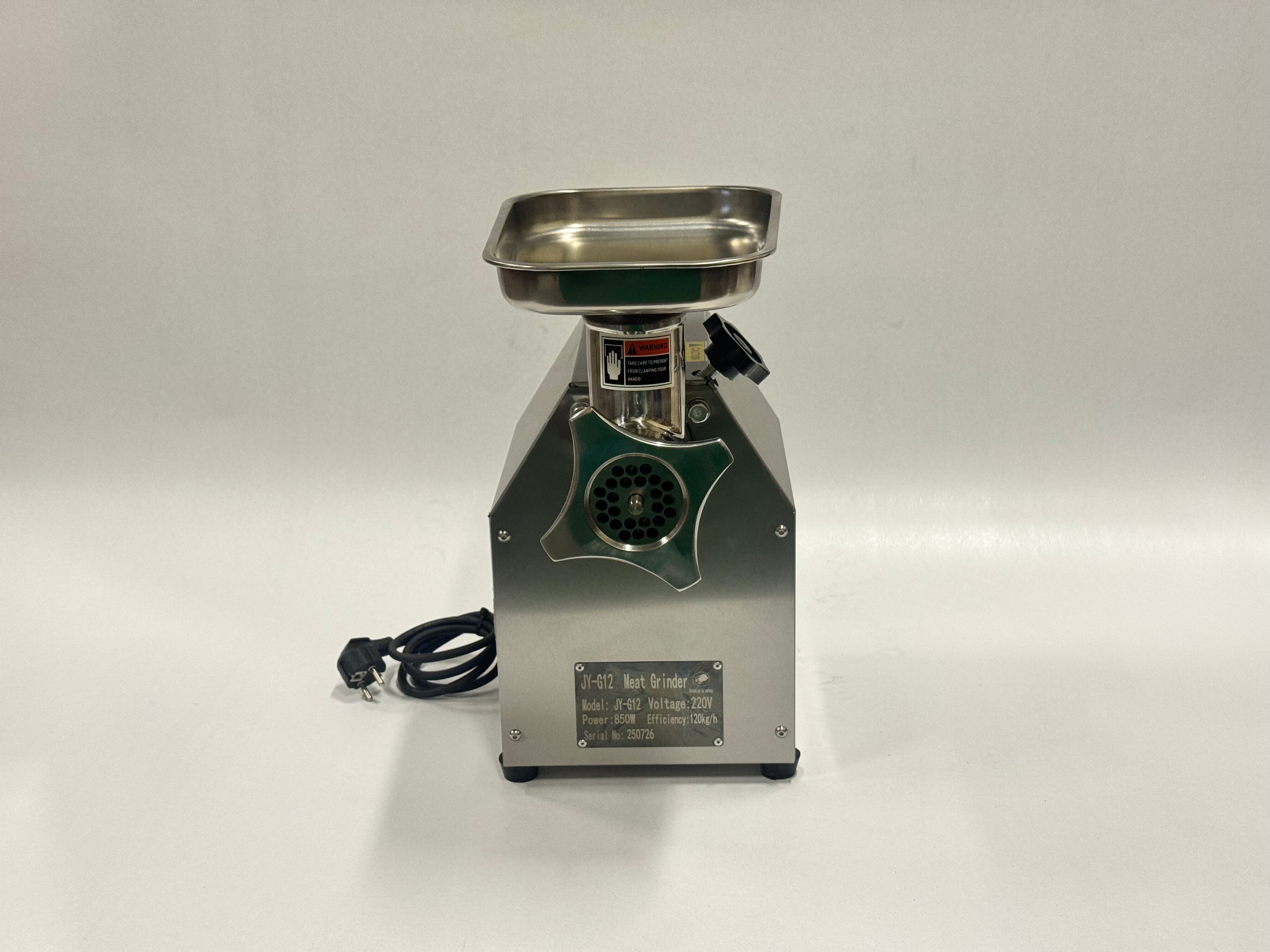 Professionele RVS gehaktmolen 120kg/h