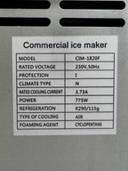 Nieuw ijsblokjesmachine - 180kg/dag