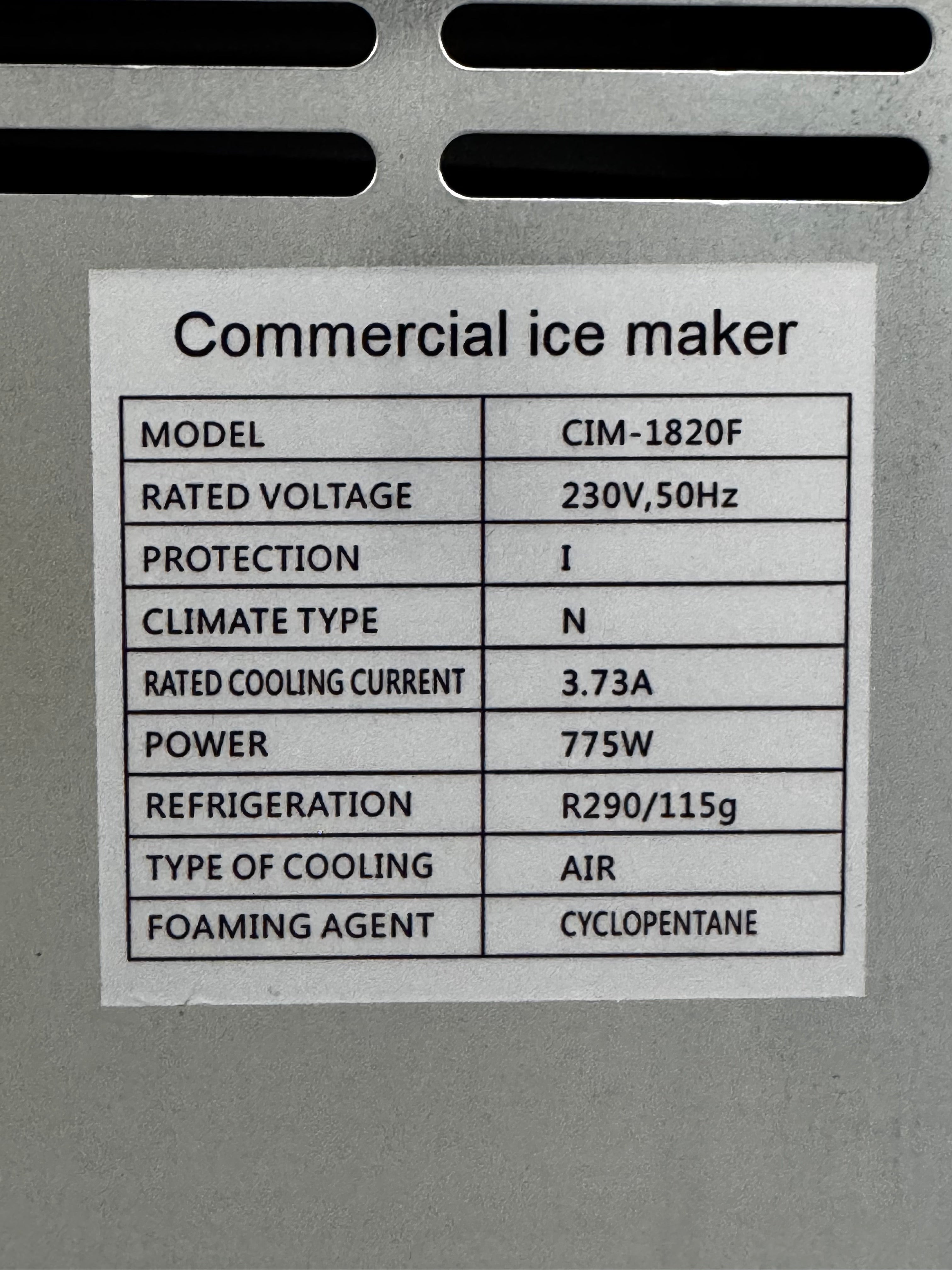 Nieuw ijsblokjesmachine - 180kg/dag