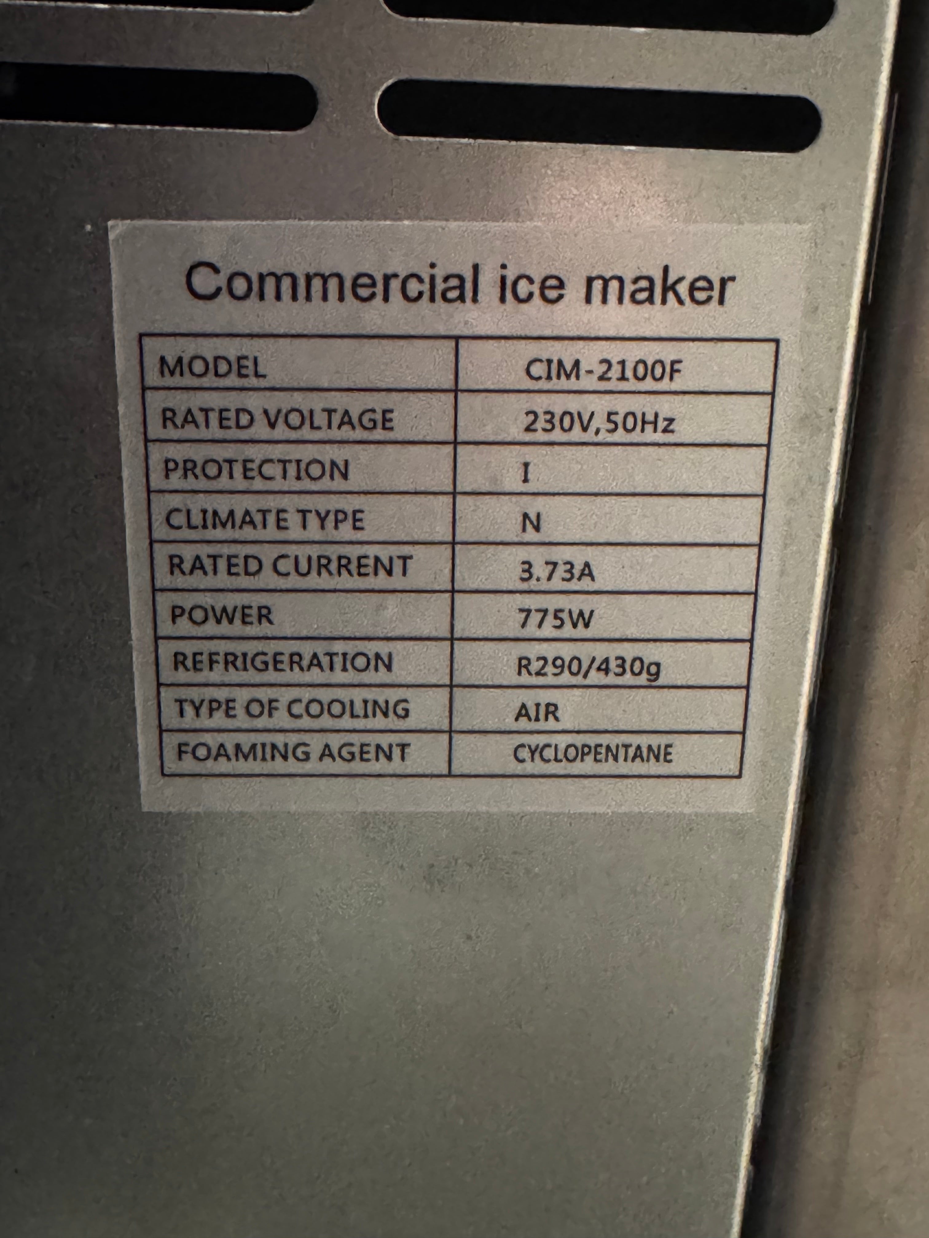 Nieuw ijsblokjesmachine - 200kg/dag