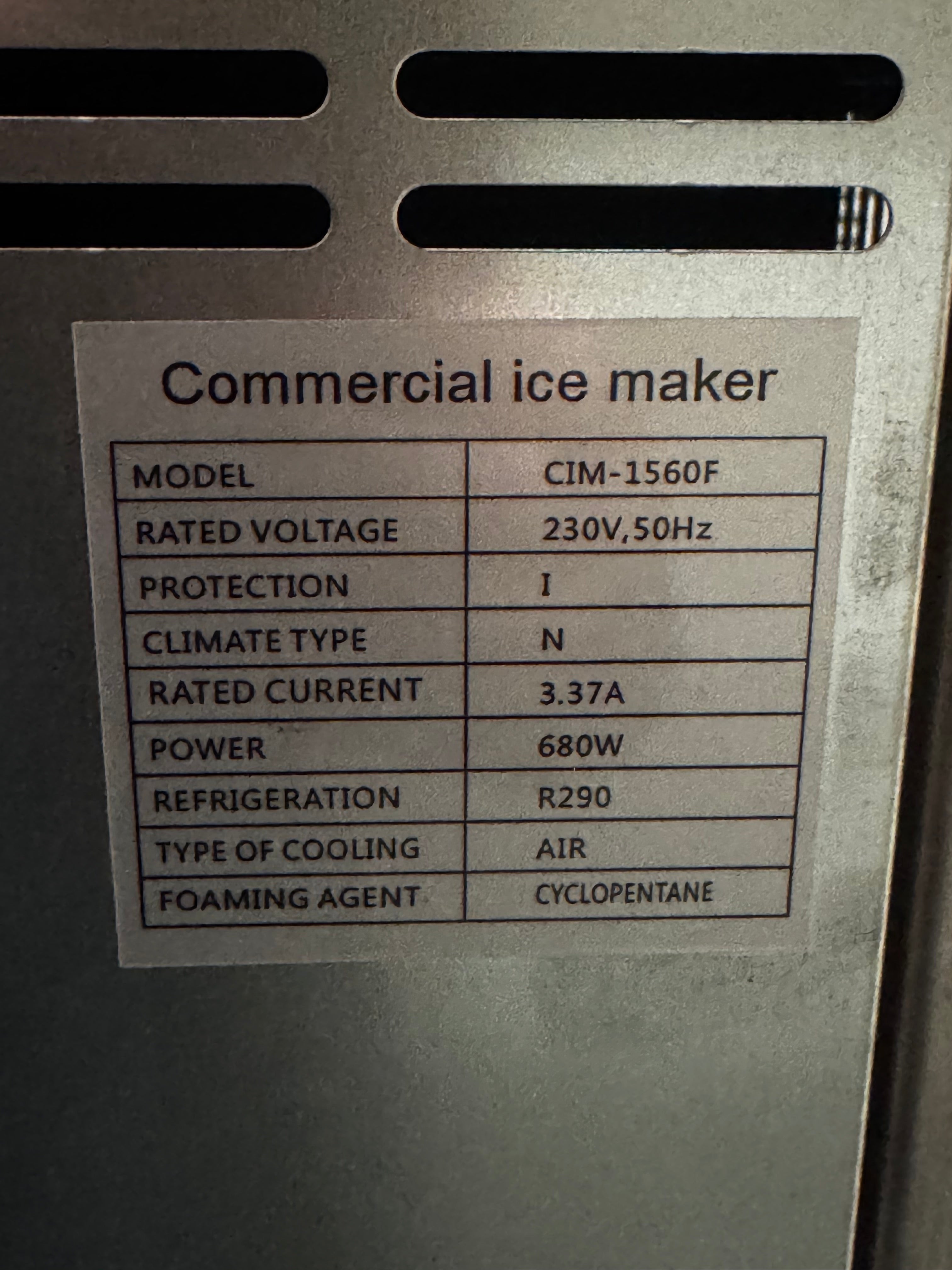 Nieuw ijsblokjesmachine - 150kg/dag