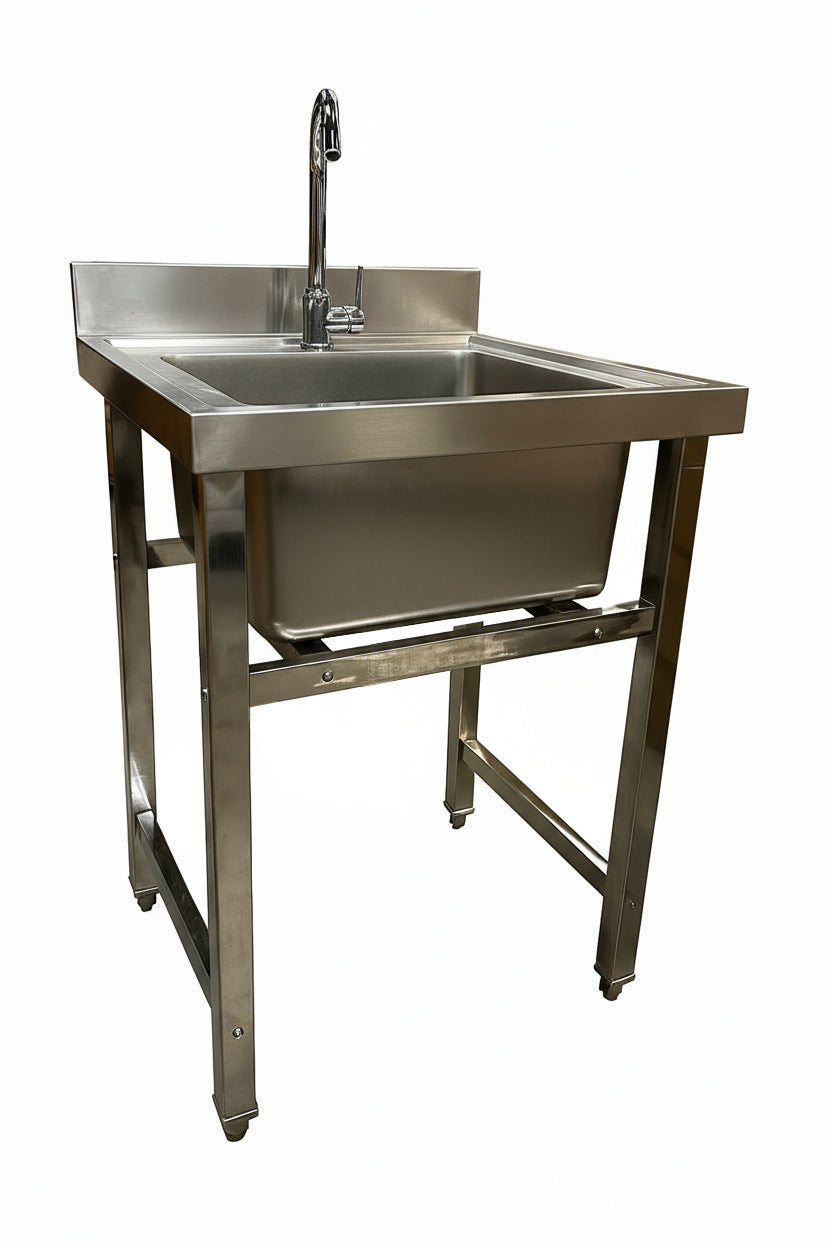 RVS Spoeltafel - 60x60cm