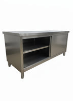 Premium RVS werkkast met schuifdeuren