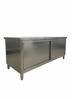 Premium RVS werkkast met schuifdeuren